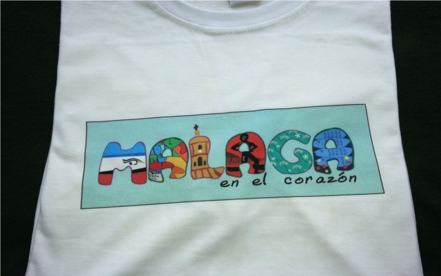 Camisetas Málaga en el corazón
